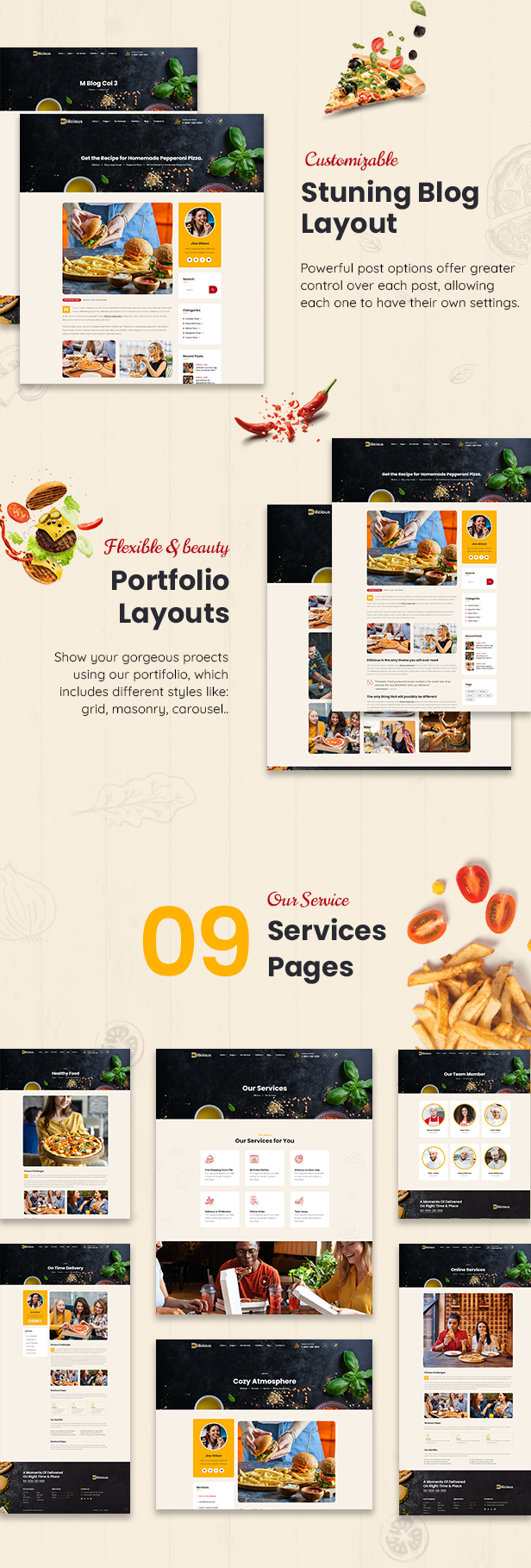 Dilicious – Pizza & Fast Food WordPress Theme