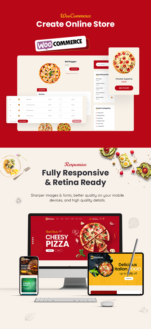 Dilicious – Pizza & Fast Food WordPress Theme